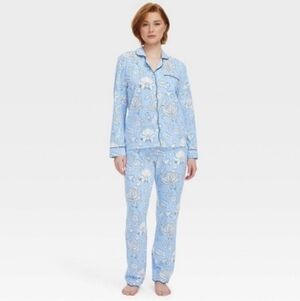 Roller Rabbit x Target Floral Vines Long Sleeve And Pants PJ Set XL